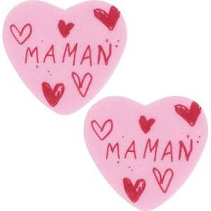 2 Corazones de Mam (4,2 x 3,9 cm) - Sin Levadura