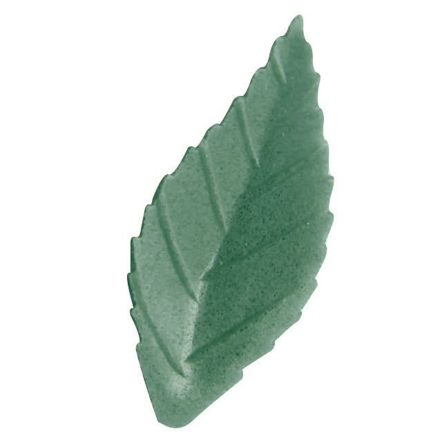 10 Hojas Pequeas de Rosa Verde Oscuro (3, 8 cm) - Azyme 
