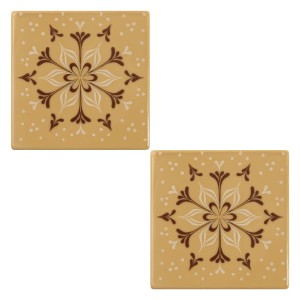 2 Troncos de Navidad (8 cm)  Chocolate rubio