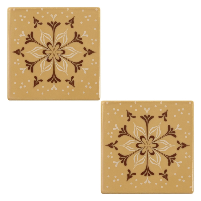 2 Troncos de Navidad (8 cm)  Chocolate rubio 