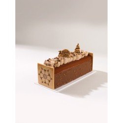 2 Troncos de Navidad (8 cm)  Chocolate rubio. n2