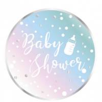 Contiene : 1 x 8 platos baby shower