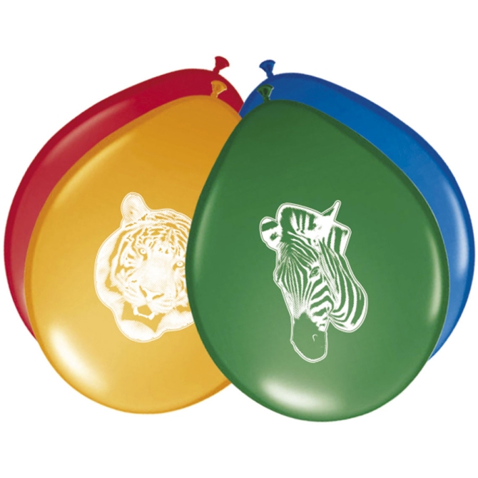 8 globos de fiesta de safari 