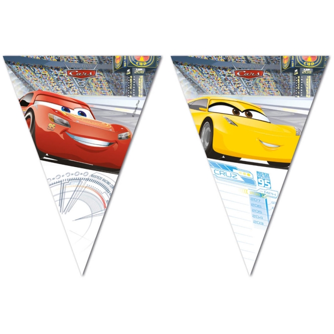 Guirnalda Banderines Cars 3 (2, 30 m) - Plstico 