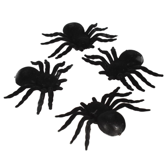 4 grandes araas peludas (11 cm) 
