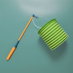 Farol LED en forma de palo - Naranja y verde azulado - 40 cm. n1
