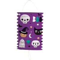 Farol de Halloween desmontable - Feliz Halloween - 16 cm