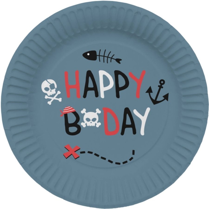 8 platos de fiesta pirata 