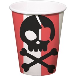 8 vasos de fiesta pirata. n�1
