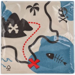 20 servilletas de fiesta pirata. n�3