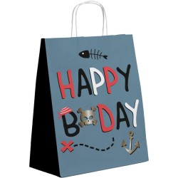 6 bolsas de regalo para fiesta pirata. n�2