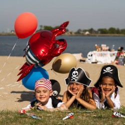 6 globos de fiesta pirata. n�2