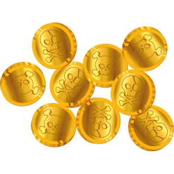 Monedas de confeti - Fiesta Pirata. n�1