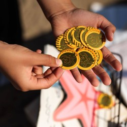 Monedas de confeti - Fiesta Pirata. n�2