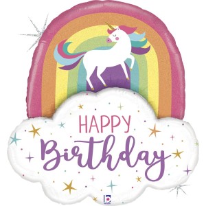 Globo Unicornio Gigante Nube Hologrfica