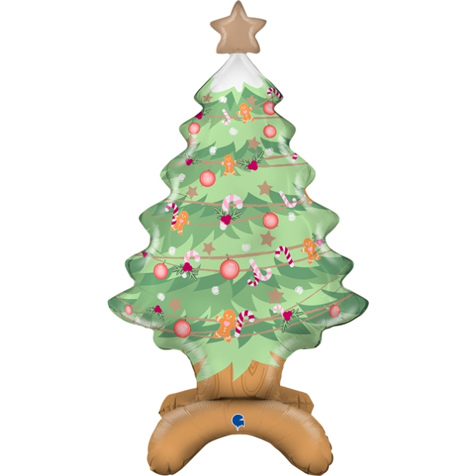 Globo gigante con forma de rbol de Navidad 