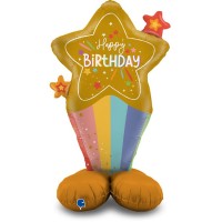Globo gigante Estrellas Happy Birthday