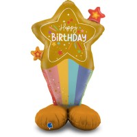 Globo gigante Estrellas Happy Birthday