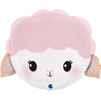 Globo gigante de helio metalizado - Linda oveja 48 cm
