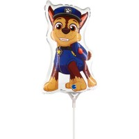 Globo Patrulla Canina con Vstago - Chase 28 cm
