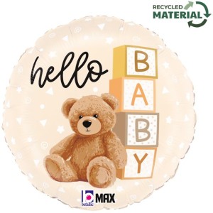 Globo de helio - Hello Baby Bear Ø35 cm