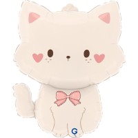 Globo gigante de helio de papel de aluminio - Gata Coqueta 71 cm