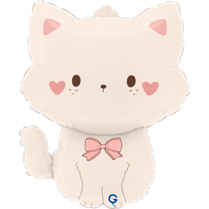 Globo gigante de helio de papel de aluminio - Gata Coqueta 71 cm 