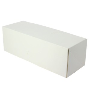 Caja para Tronco de Navidad Blanca Grande (30 cm) - Cart�n