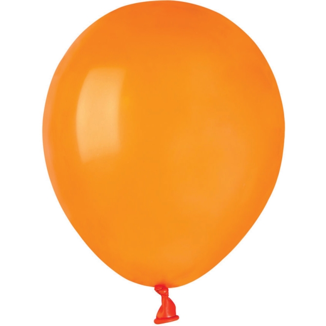 50 Globos Naranja Mate 13cm 