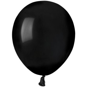 50 Globos Negro Mate 13cm