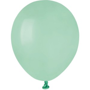 50 Globos Verde Agua Mate 13cm