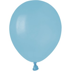 50 Globos Azul Pastel Mate 13cm