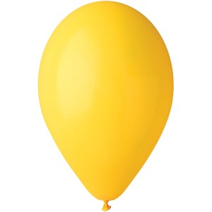 10 Globos Amarillo Mate 30cm