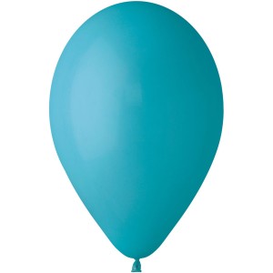 10 Globos Turquesa Mate 30cm