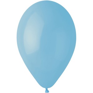 10 Globos Azul Pastel Mate 30cm