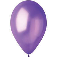 10 Globos Morados Perlados 30cm