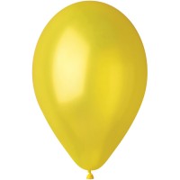 10 Globos Amarillo Perlado 30cm