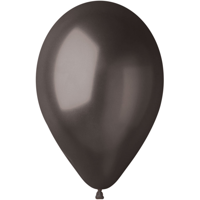 10 Globos Negro Perlado 30cm 