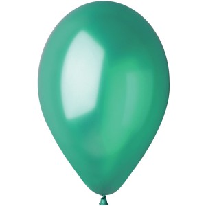 10 Globos Verde Abeto Perlado 30cm