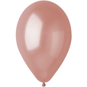 10 Globos Oro Rosa Nacarado 30cm