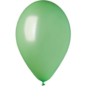10 globos perla verde menta 30cm