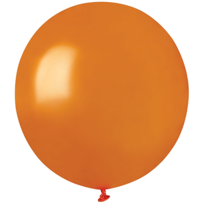 10 Globos Naranja Perlado 48cm 