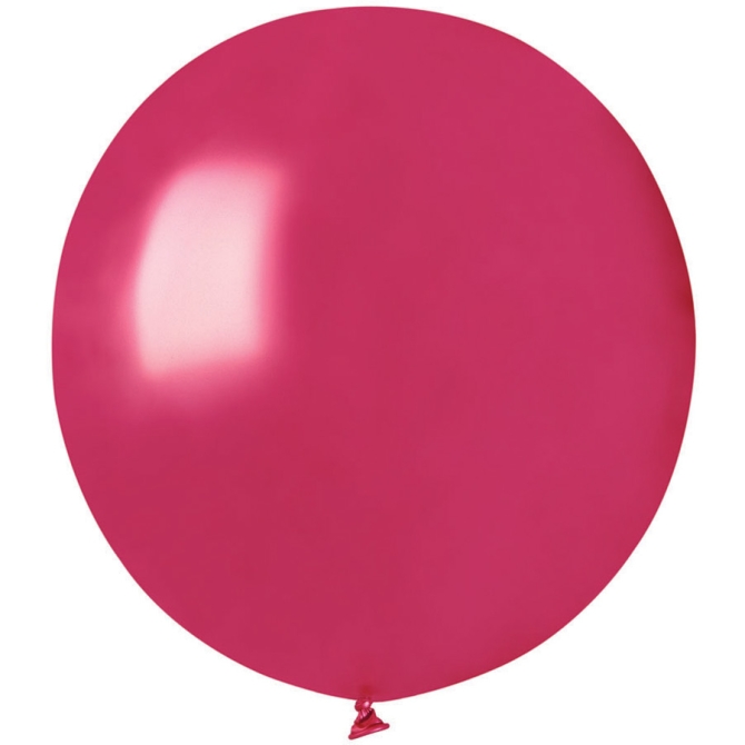 10 Globos Rojo Baya Perlada 48cm 