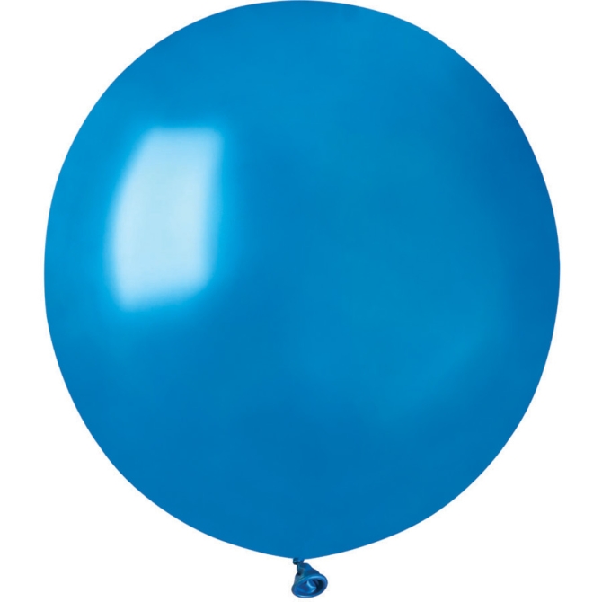 10 Globos Azul Perlado 48cm 