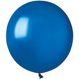 10 Globos Azul Real Perlado 48cm