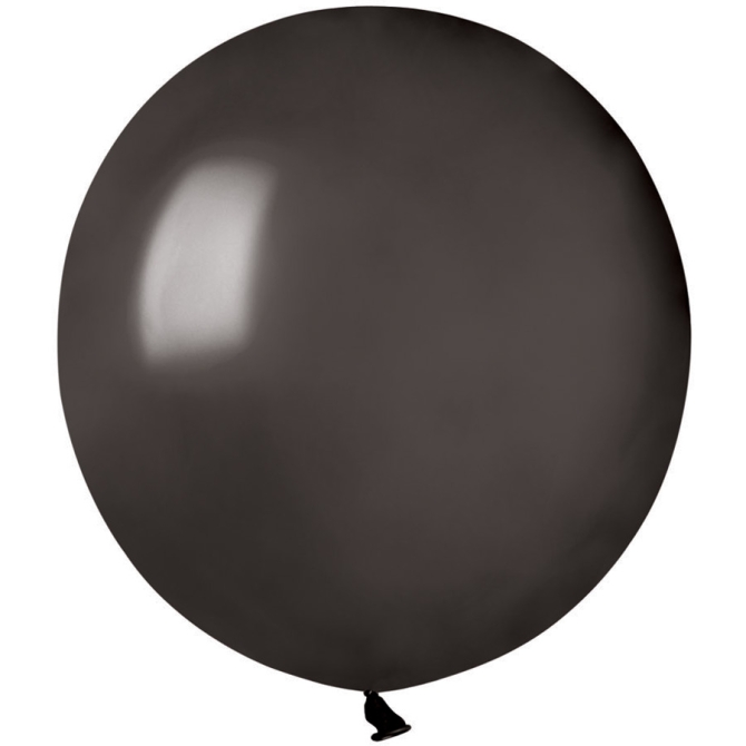 10 Globos Negro Perlado 48cm 