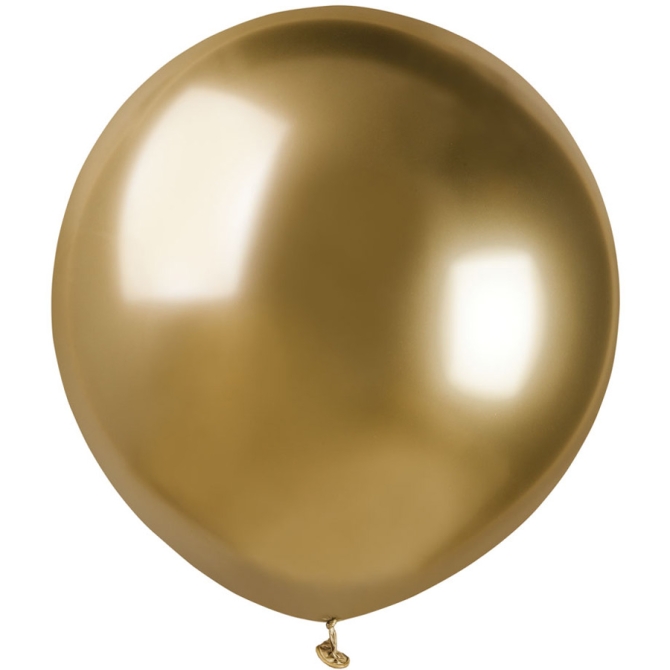 3 Globos Dorados Cromados Ø48cm 