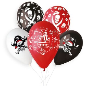 Bandera personalizada - skull pirate para el cumpleaños de tu hijo -  Annikids