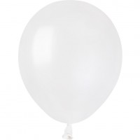 50 Globos Blanco Perlado 13cm