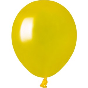 50 Globos Amarillo Perlado 13cm